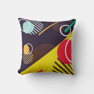 Kleurrijke Abstracte cirkels en lijnen Kussen