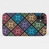 Kleurrijke abstracte cirkels en vierkantjes telefo Case-Mate iPhone case (Achterkant (horizontaal))