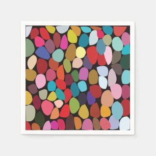 Kleurrijke Abstracte Cirkels Feest Servet