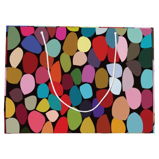 Kleurrijke Abstracte cirkels Groot Cadeauzakje (Achterkant)