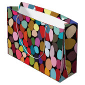 Kleurrijke Abstracte cirkels Groot Cadeauzakje (Achterkant Gekanteld)