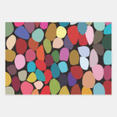 Kleurrijke Abstracte cirkels Inpakpapier Vel (Voorkant)