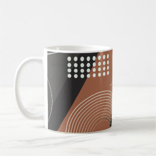 Kleurrijke Abstracte cirkels, lijnen en Stippen Koffiemok