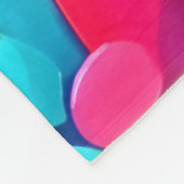 Kleurrijke Abstracte cirkels schilderen Fleece Deken (Hoek)