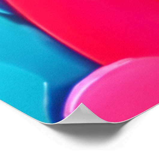 Kleurrijke Abstracte cirkels schilderen Poster (Hoek)