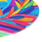Kleurrijke Abstracte cirkels schilderen Snijplank (Hoek)