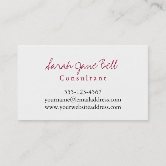 Kleurrijke, Abstracte Cirkels & Strepen met Rood Visitekaartje (Achterkant)