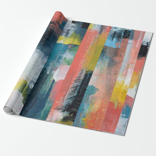 Kleurrijke abstracte collage. cadeaupapier (Uitgerold)