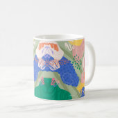 Kleurrijke Abstracte Collage Cutout Vormen Mok (Voorkant rechts)