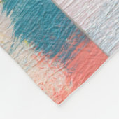 Kleurrijke abstracte collage. fleece deken (Hoek)