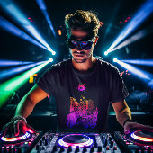 Kleurrijke Abstracte Cool T-shirt