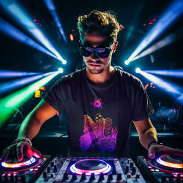 Kleurrijke Abstracte Cool T-shirt