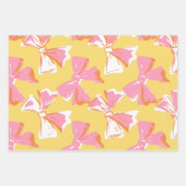 Kleurrijke Abstracte Coquette Bow Pattern Quirky Inpakpapier Vel (Voorkant)