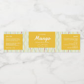 Kleurrijke Abstracte cosmetica potje wrap rond lab Waterfles Etiket (Enkel label)