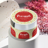 Kleurrijke Abstracte cosmetica potje wrap rond lab Waterfles Etiket