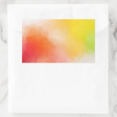 Kleurrijke Abstracte Custom Blank Moderne Sjabloon Rechthoekige Sticker (Tas)