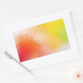 Kleurrijke Abstracte Custom Blank Moderne Sjabloon Rechthoekige Sticker (Envelop)