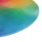 Kleurrijke Abstracte Custom Blank Sjabloon Elegant Snijplank (Hoek)