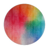 Kleurrijke Abstracte Custom Blank Sjabloon Elegant Snijplank (Voorkant)