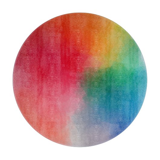 Kleurrijke Abstracte Custom Blank Sjabloon Elegant Snijplank (Voorkant)