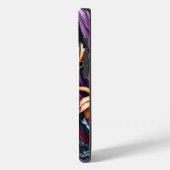 Kleurrijke Abstracte  Dame met Paarse Haar Case-Mate iPhone Case (Achterkant / Links)
