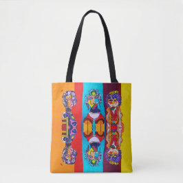 KLEURRIJKE ABSTRACTE DAMES CANVAS TAS