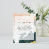 Kleurrijke Abstracte dank u receptie Kaart (Staand voorkant)