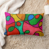Kleurrijke, Abstracte decoratieve Design Kussen (Deken)