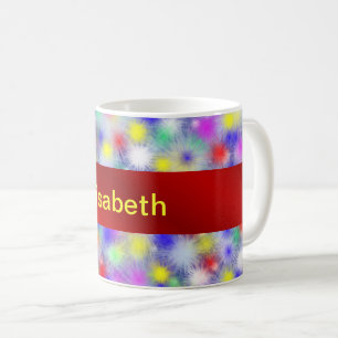 kleurrijke abstracte design koffie mok