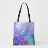 Kleurrijke Abstracte diepe ruimte achtergrond Tote Bag (Voorkant)