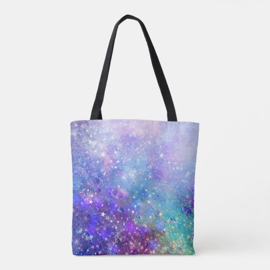 Kleurrijke Abstracte diepe ruimte achtergrond Tote Bag (Achterkant)