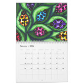 Kleurrijke Abstracte Dieren Whimsical Art Kalender (Feb 2026)
