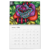 Kleurrijke Abstracte Dieren Whimsical Art Kalender (Jan 2026)