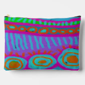 Kleurrijke Abstracte Digitale Art Print Cut Naaiza Etui (Voorkant)