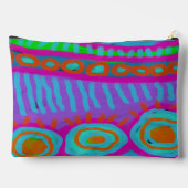 Kleurrijke Abstracte Digitale Art Print Cut Naaiza Etui (Achterkant)