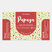 Kleurrijke Abstracte DIY Candle Jar Warp Around La Rechthoekige Sticker (Voorkant)