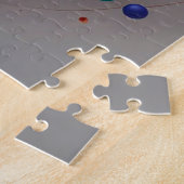 Kleurrijke Abstracte Draaikolk Modern Kunst Cadeau Legpuzzel (Zijkant)