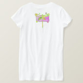 Kleurrijke Abstracte dragonfly Wearable Art T-shirt (Design achterkant)