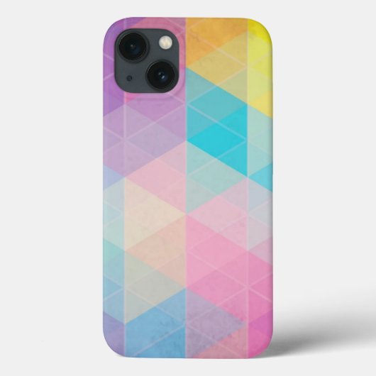 Kleurrijke abstracte driehoeken achtergrond Case-Mate iPhone case (Achterkant)