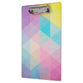 Kleurrijke abstracte driehoeken achtergrond klembord (Links)