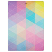 Kleurrijke abstracte driehoeken achtergrond klembord (Achterkant)