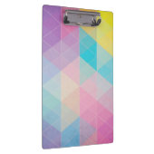 Kleurrijke abstracte driehoeken achtergrond klembord (Rechts)