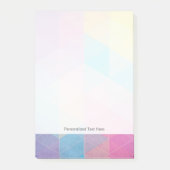 Kleurrijke abstracte driehoeken achtergrond post-it® notes (Voorkant)