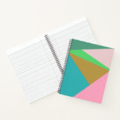 Kleurrijke Abstracte driehoeken voor kleurenblok v Notitieboek (Binnen)