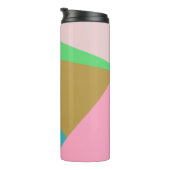 Kleurrijke Abstracte driehoeken voor kleurenblok v Thermosbeker (Geroteerd rechts)