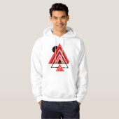 Kleurrijke Abstracte elementen Shirt, moderne hood Hoodie (Voorkant volledig)