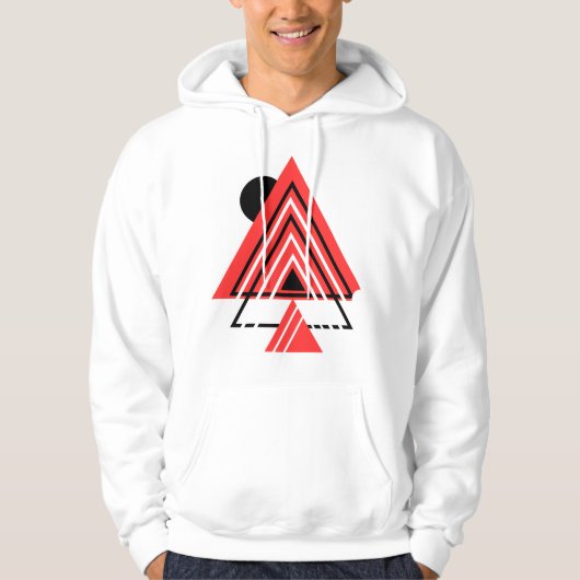 Kleurrijke Abstracte elementen Shirt, moderne hood Hoodie (Voorkant)