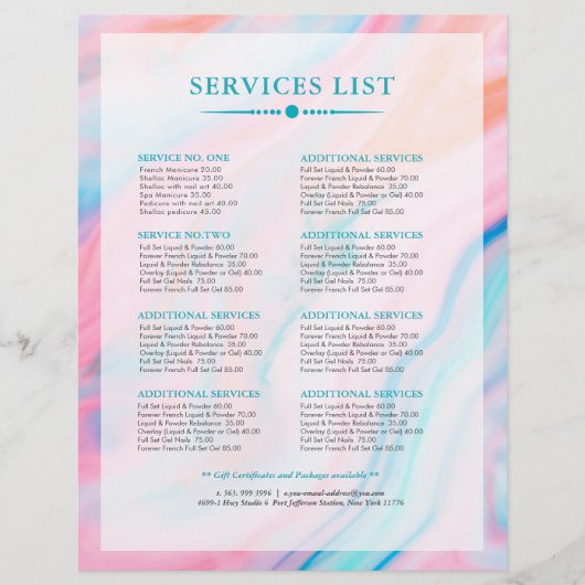 Kleurrijke abstracte en gelijkaardige achtergrond flyer (Voorkant)