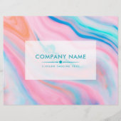 Kleurrijke abstracte en gelijkaardige achtergrond flyer (Achterkant)