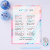 Kleurrijke abstracte en gelijkaardige achtergrond flyer (Enkel)